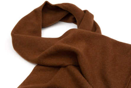 Stash-Cough-Drops-In-MHL's-Lambswool-Pocket-Scarf brown
