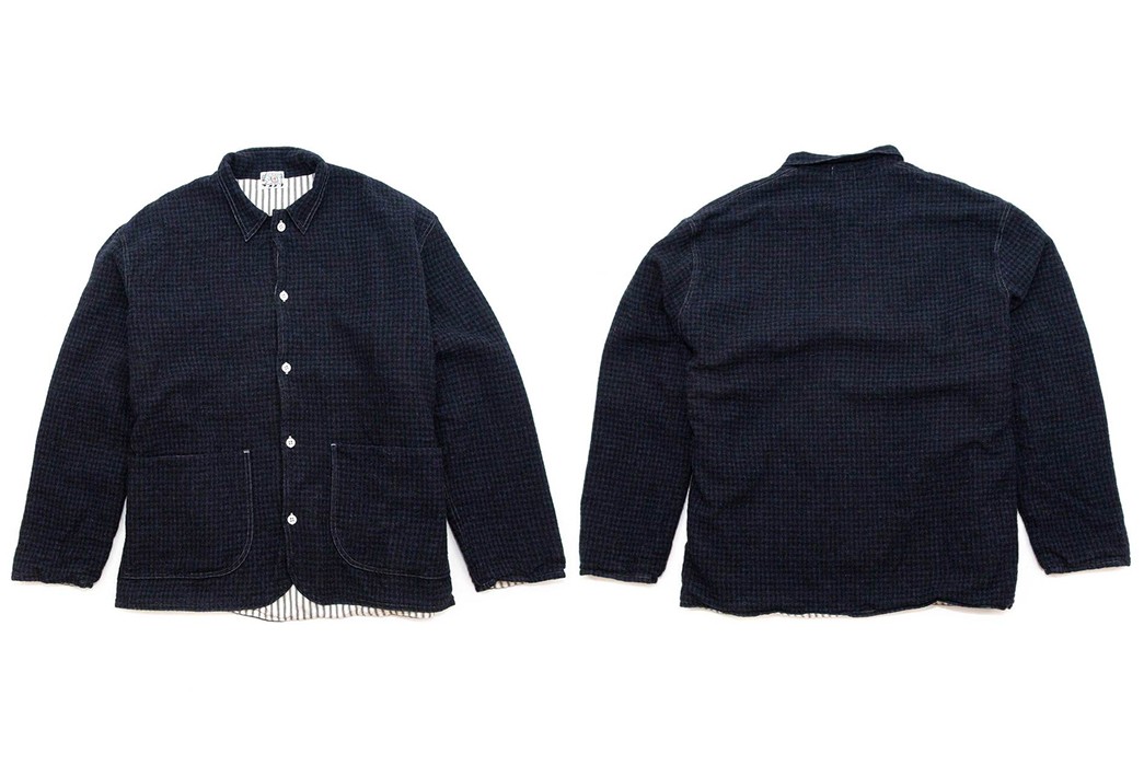 Tender Renders Its Weaver's Stock Jacket In Cambrian Check Wool 