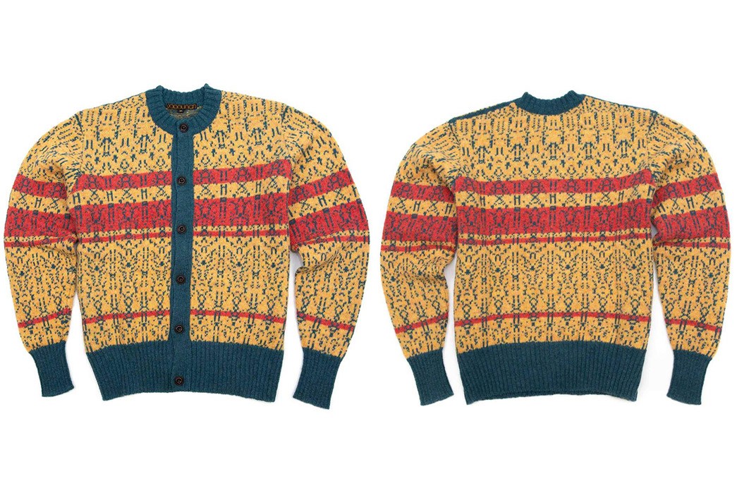 Tender-Turns-Vinyl-To-Punchcard-Knitting-Data-To-Weave-Its-Low-End-Theory-Cardigan-front-back