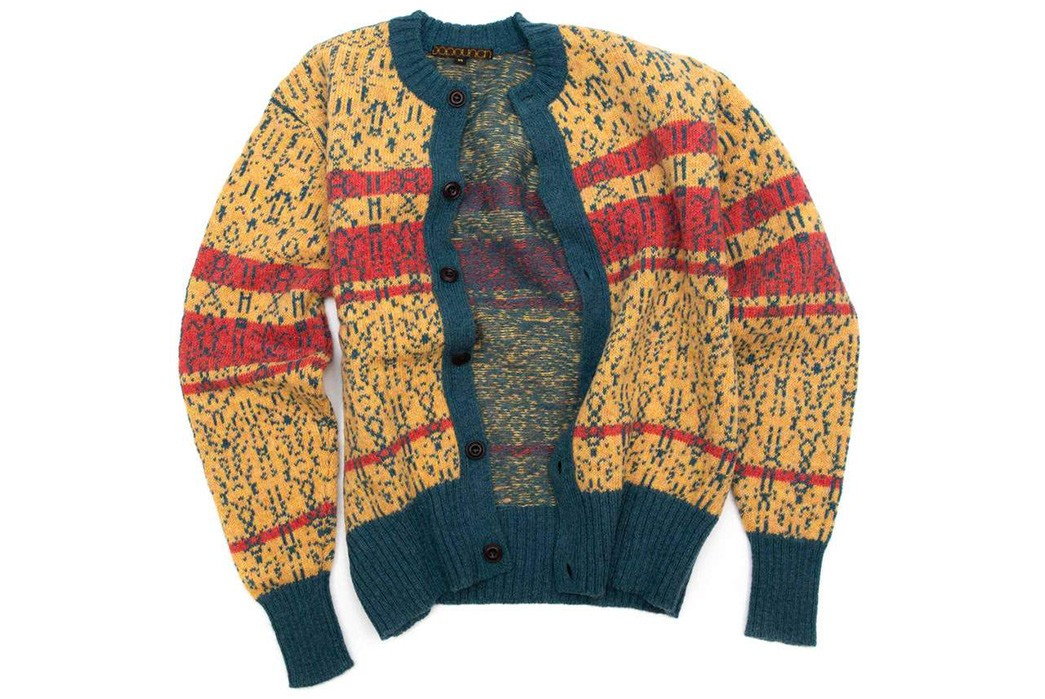 Tender-Turns-Vinyl-To-Punchcard-Knitting-Data-To-Weave-Its-Low-End-Theory-Cardigan-front-open