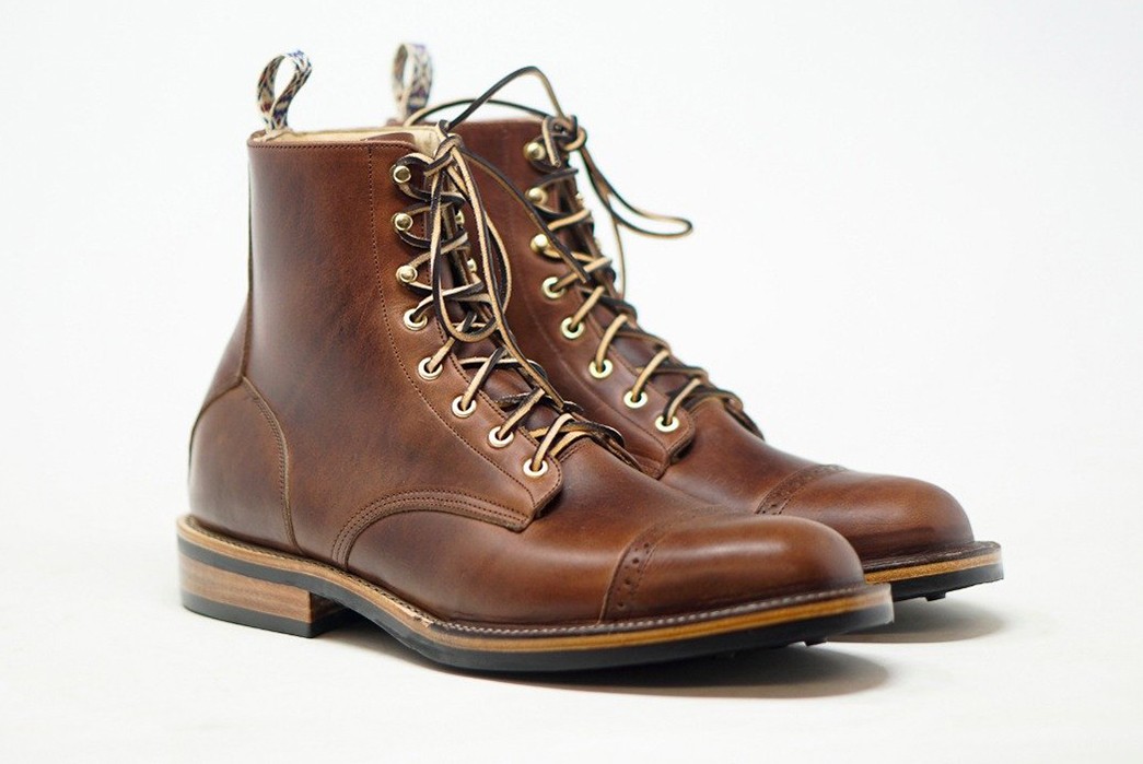 Unmarked-Caps-Off-Its-Hunter-Boot-In-Horween-Chromexcel-pair-front-side