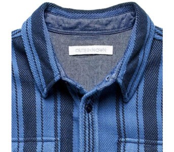 Outerknown's-Pacific-Hi-Dez-Stripe-Shirt-Is-Inspired-By-Baja-Blankets-front-collar