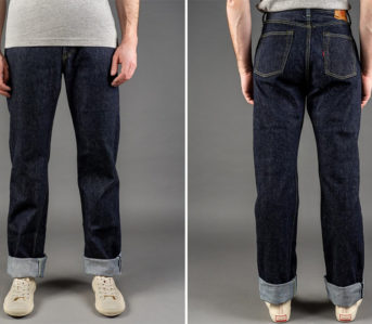 TCB-Faithfully-Reproduces-Levi's-501XX-From-The-40s-model-front-back