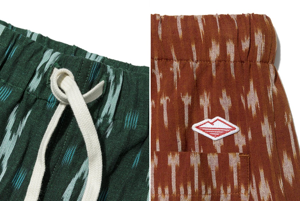 Battenwear-Pays-Tribute-To-Ancient-Indonesian-&-Malay-Patterns-With-Its-Ikat-Trek-Pant-detailed-top-green-and-brown