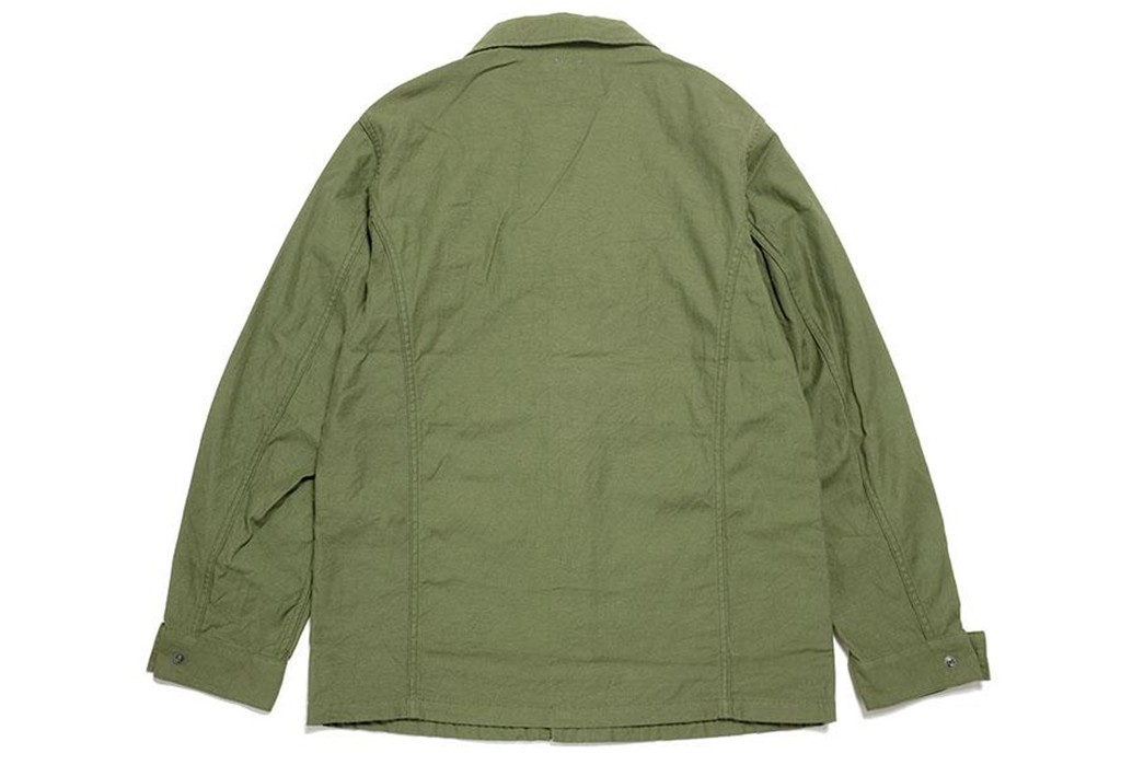 Burgus-Plus-Issues-An-Overshirt-Based-On-French-Military-Jackets-green-back