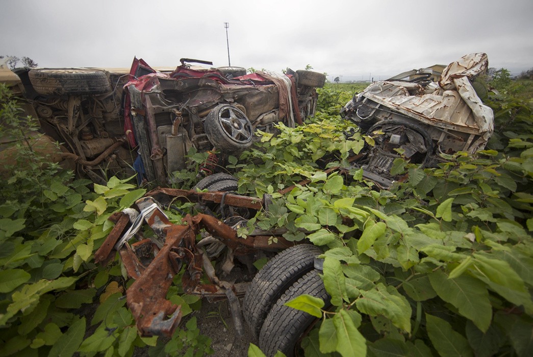 Eric-Kvatek-on-the-10-Year-Anniversary-of-the-Fukushima-Disaster-destroyed-cars