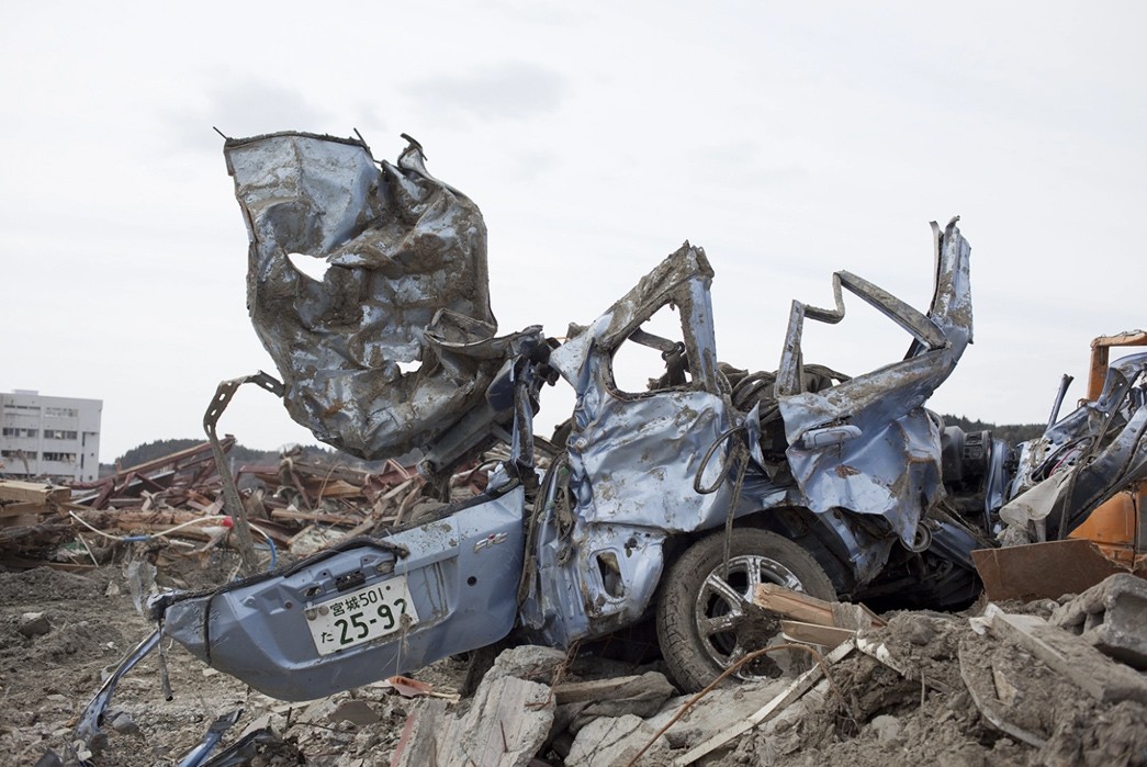 Eric-Kvatek-on-the-10-Year-Anniversary-of-the-Fukushima-Disaster-distroyed-car