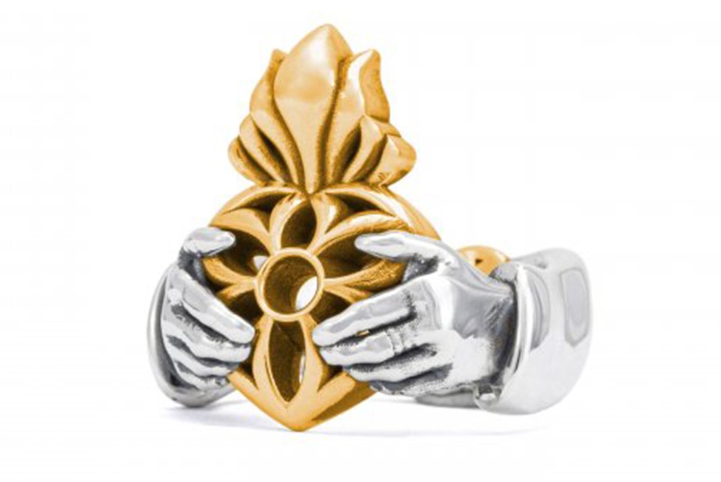 GOOD-ART-HLYWD-Unveils-Its-Rendition-Of-The-Claddagh-ring-gold-silver