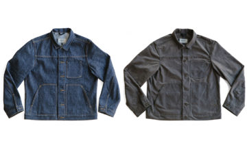 Loyal-Stricklin-Latest-Wayman-Jacket-Trades-Leather-For-Denim-and-Waxed-Canvas