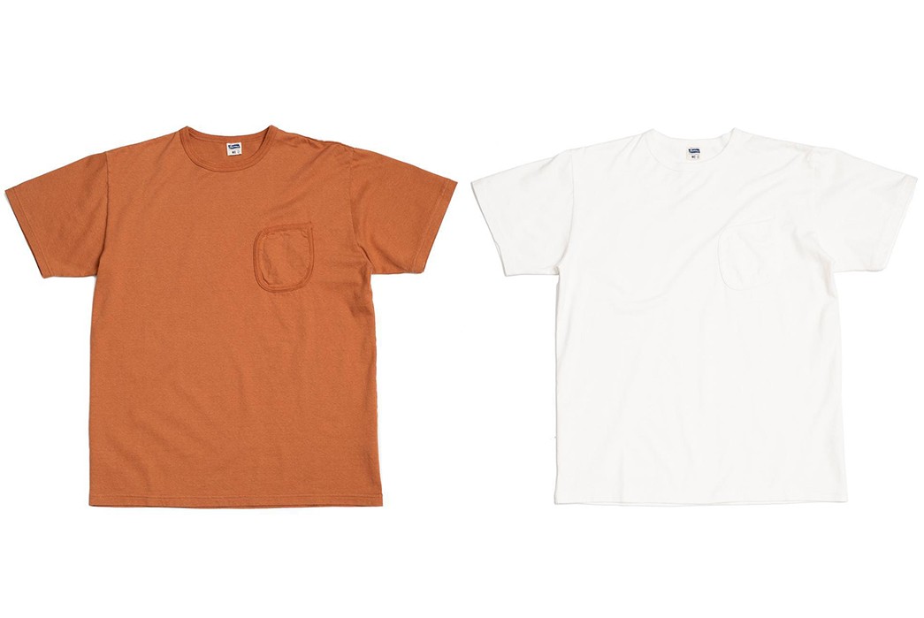 Pherrow's-Latest-Batch-Of-Pocket-Tees-Are-Made-From-Supima-Cotton-orange-and-white-fronts