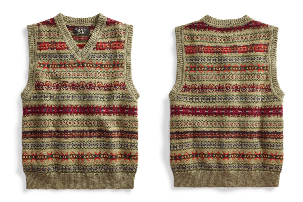 Sweater-Vests---Five-Plus-One-2)RRL-Fairisle-Jacquard-V-Neck-Vest