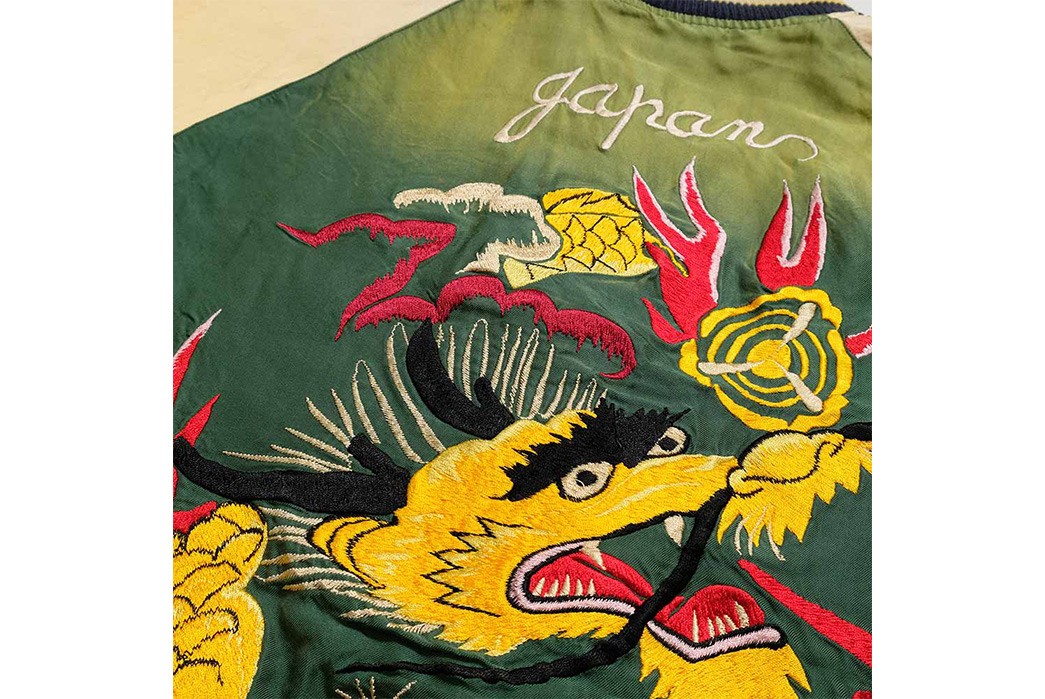 Tailor-Toyo-Recreates-Vintage-Sukajans-With-Its-'Aging-Model'-Souvenir-Jackets-green-back