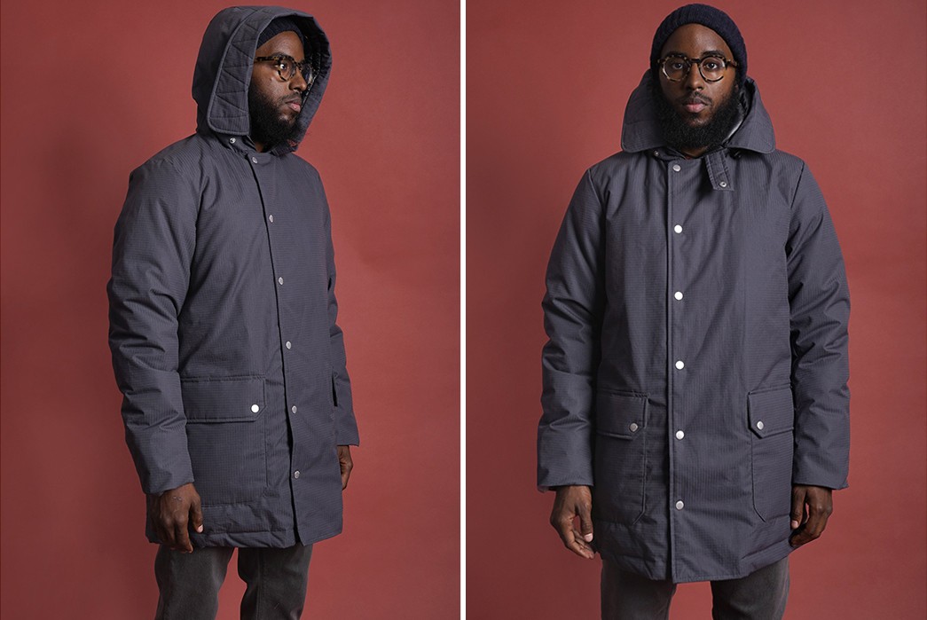 The-American-Trench-Ripstop-Ventile-Down-Parka-Is-The-Only-Down-You'll-Ever-Need-model-blue-light-side-and-front