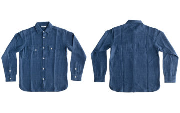 This-3sixteen-Crosscut-Shirt-Is-Made-From-Hand-Loomed-Indigo-Cotton-front-back