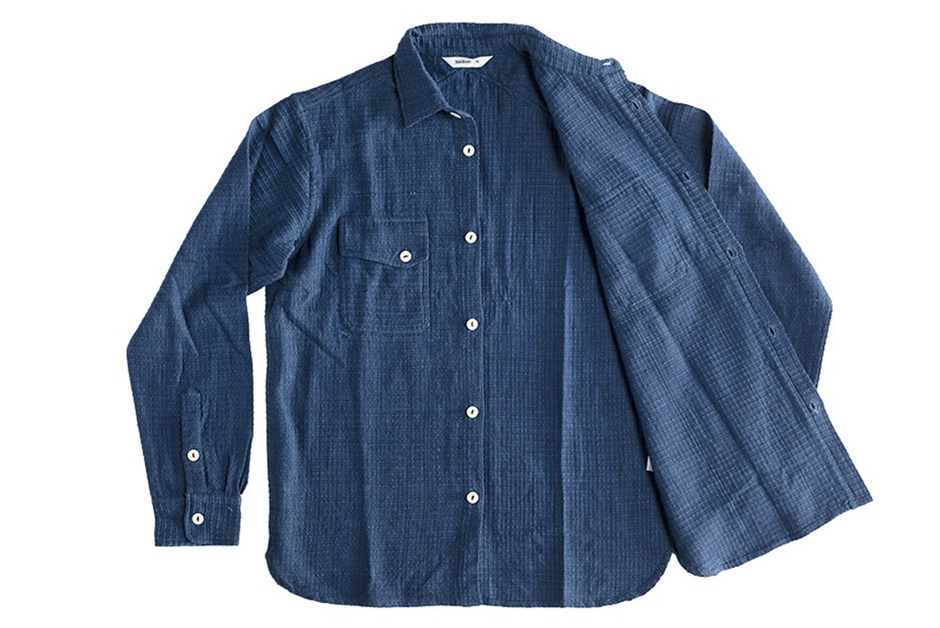 This-3sixteen-Crosscut-Shirt-Is-Made-From-Hand-Loomed-Indigo-Cotton-front-open