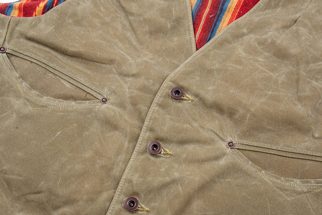 Wax-Lyrical-With-Freenote's-Latest-Calico-Vest-front-buttons-and-pockets