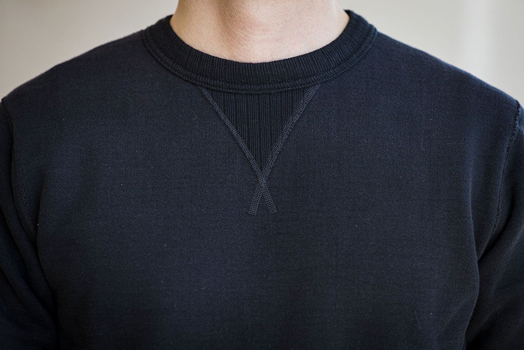 Whitesville's-Crew-Sweatshirts-Are-Loopwheeled-In-Japan-From-U.S.-Cotton-dark-front-collar