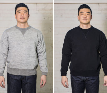 Whitesville's-Crew-Sweatshirts-Are-Loopwheeled-In-Japan-From-U.S.-Cotton fronts