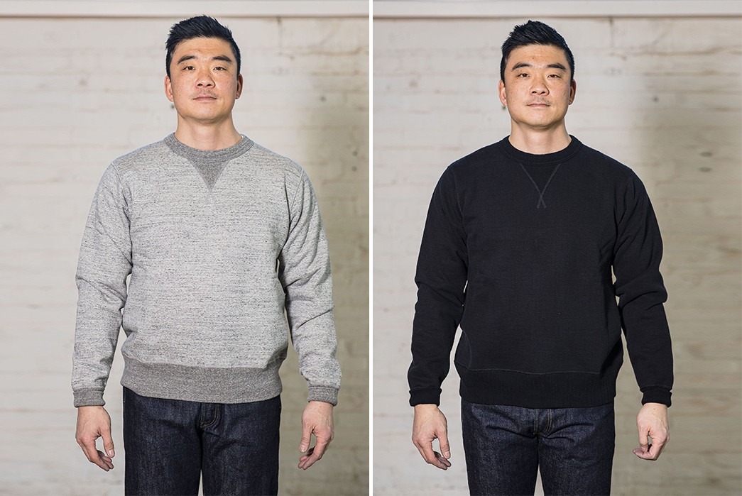 Whitesville's-Crew-Sweatshirts-Are-Loopwheeled-In-Japan-From-U.S.-Cotton fronts
