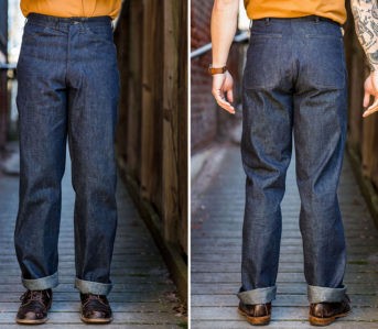 Ditch-Your-Five-Pockets-For-Mister-Freedom's-10-oz.-Denim-Raiders-Trousers-model-front-back