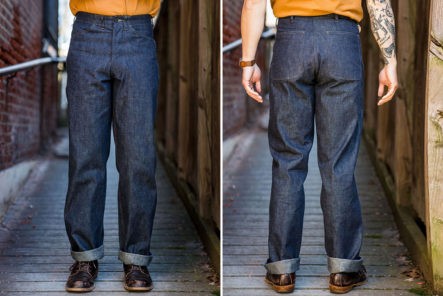 Ditch-Your-Five-Pockets-For-Mister-Freedom's-10-oz.-Denim-Raiders-Trousers-model-front-back