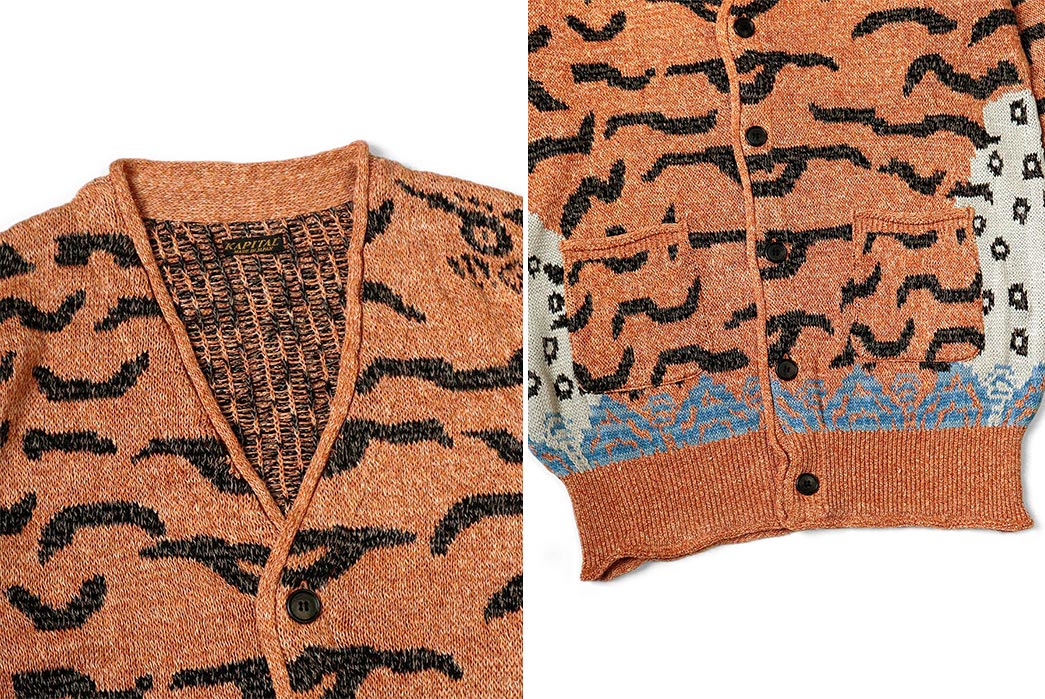 Kapital-Made-A-Cardigan-Based-On-Tibetan-Tiger-Rugs-front-top-and-down