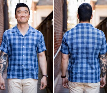 Knickerbocker's-Tall-Pocket-Camp-Shirt-Is-Here-For-Linen-Season-model-front-back