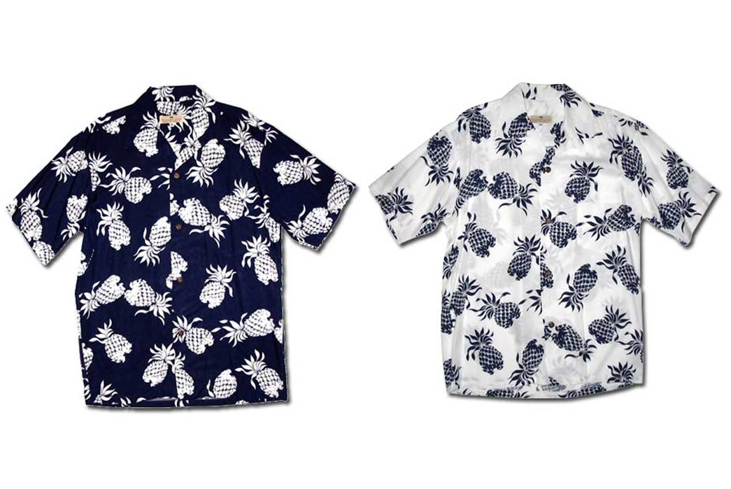Rayon-Aloha-Shirts---Five-Plus-One-2)-Locals-Only-Pineapple-Juice
