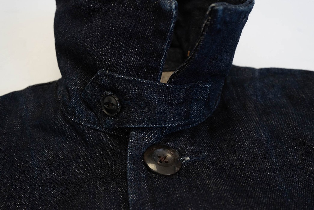 UES-Applies-Its-Signature-Denim-To-A-Tailored-Worker-Coat--front-top-collar
