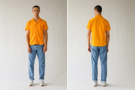 Corridor's-SS-Horse-Shoe-Shirt-Uses-An-Old-School-Polo-Shirt-Style-Fabric-model-front-back
