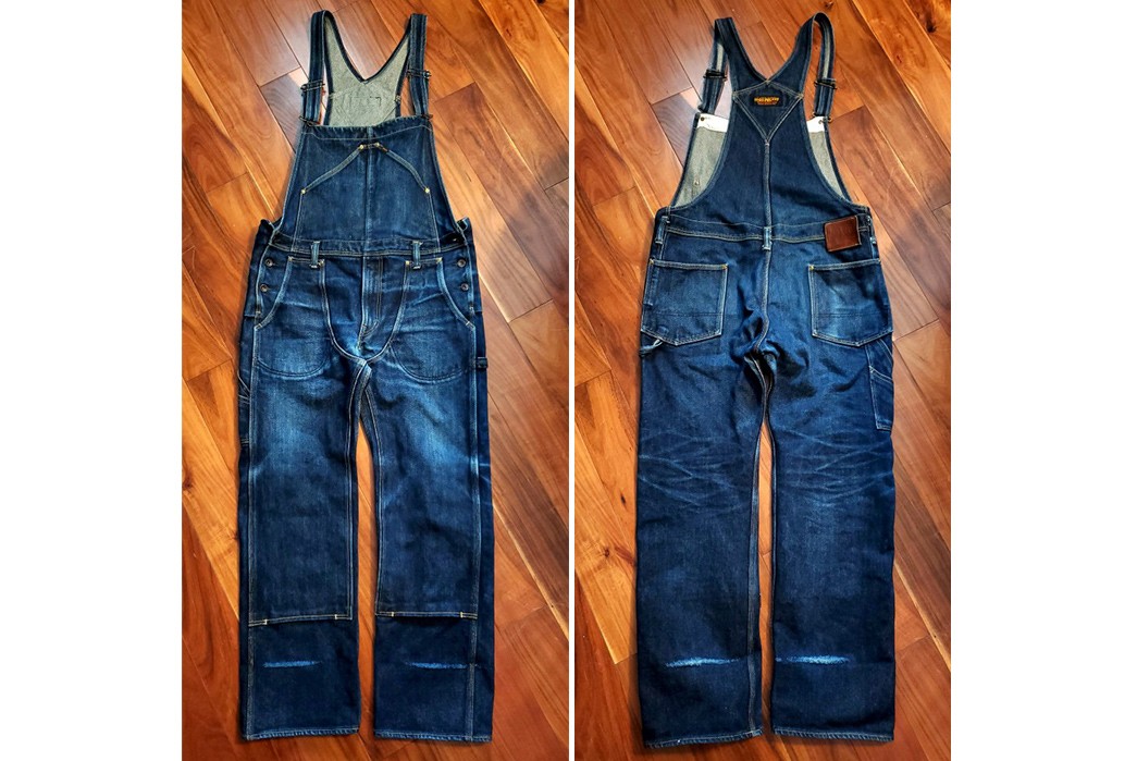 Fade-Friday---Iron-Heart-IH-805-Overalls-(1-Year,-1-Wash)-front-back