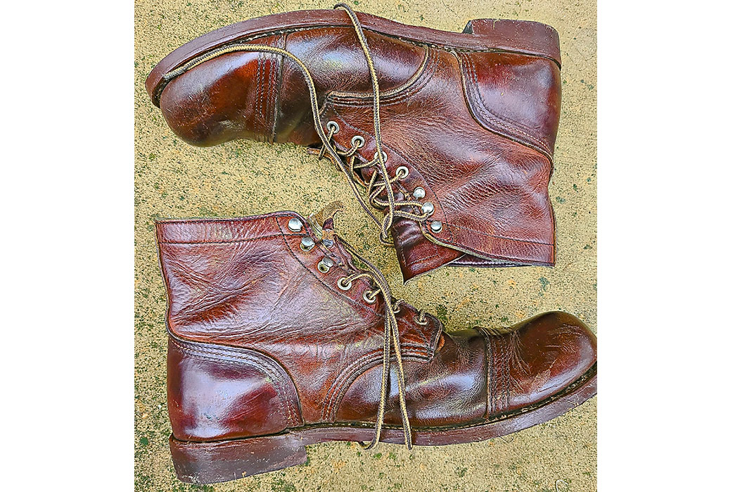 Fade-Friday---Red-Wing-Iron-Ranger-Boot-(10-Years)-pair