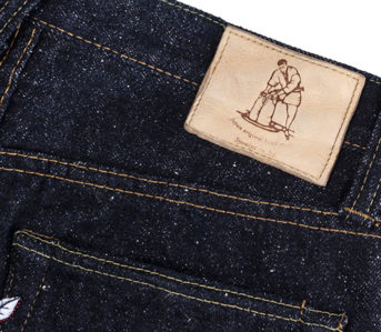 Highly-Textured-Jeans---Five-Plus-One-2)-Pure-Blue-Japan-SR-019-Super-Rough-back-leather-patch