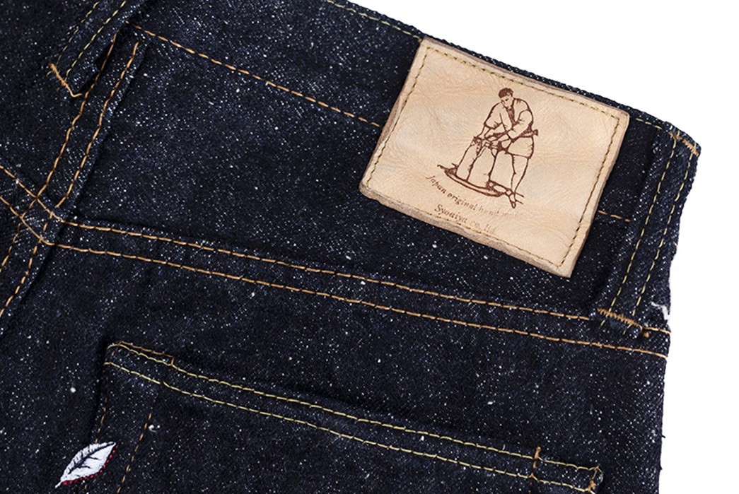 Highly-Textured-Jeans---Five-Plus-One-2)-Pure-Blue-Japan-SR-019-Super-Rough-back-leather-patch