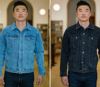 3sixteen-Washes-Out-A-Duo-Of-Type-III-Denim-Jackets-model-fronts-blue-light-and-dark