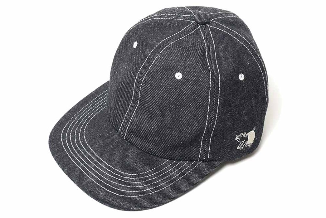 Keep-Your-Dome-Raw-with-Studio-D'Artisan's-Lot.D7524--Denim-Cap-front-side