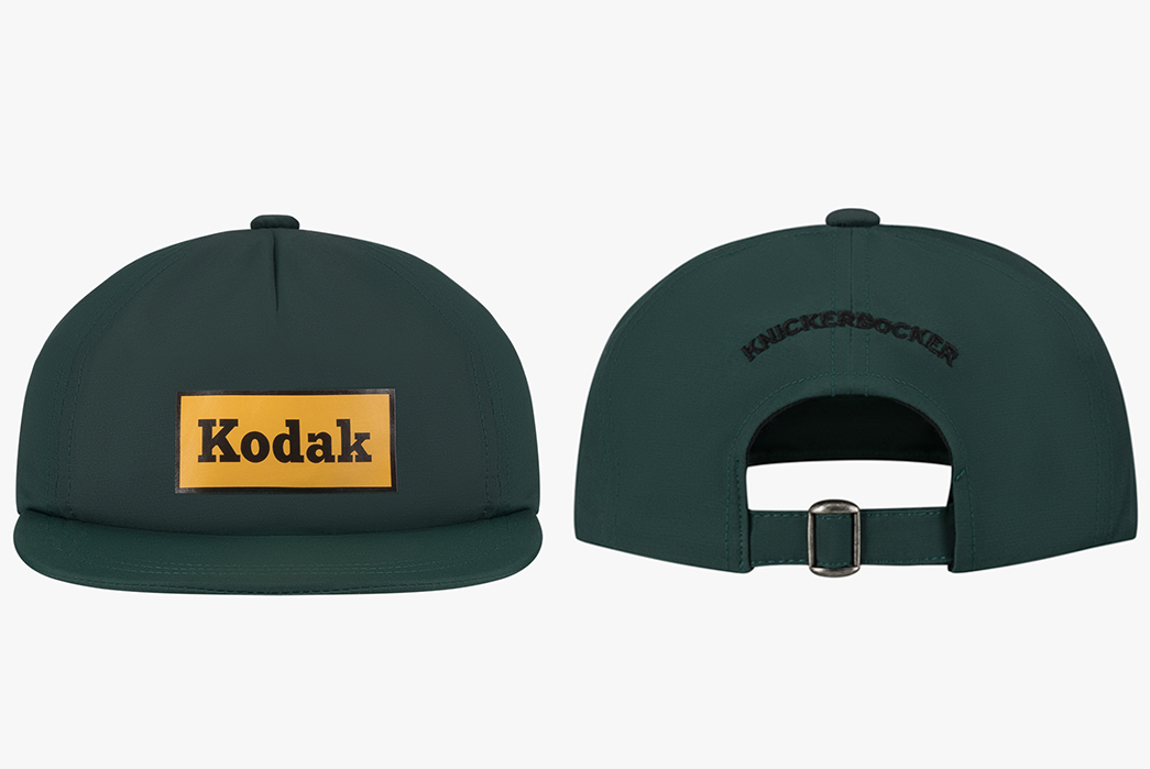 Knickerbocker-Develops-Charming-Capsule-Collection-With-Kodak-dark-green-cap-front-back