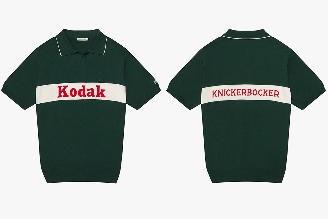 Knickerbocker-Develops-Charming-Capsule-Collection-With-Kodak-dark-green-t-shirt-front-back