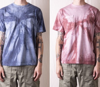 These-Tie-Dye-Chop-Corner-Tees-By-Sassafras-Double-Down-On-Chest-Pockets-model-fronts-blue-and-red