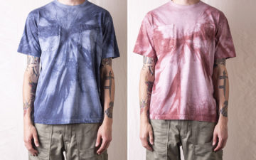 These-Tie-Dye-Chop-Corner-Tees-By-Sassafras-Double-Down-On-Chest-Pockets-model-fronts-blue-and-red