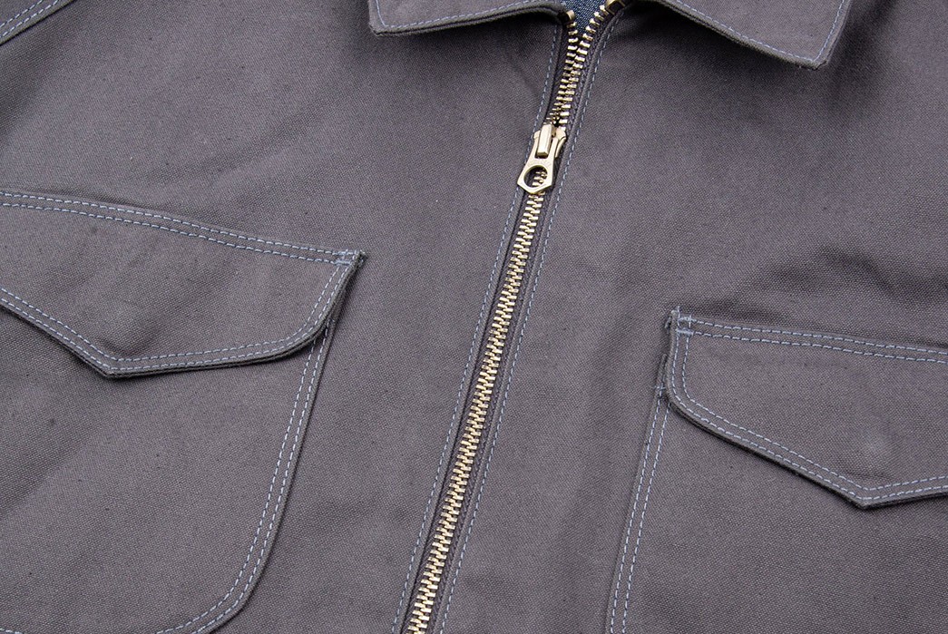 Freenote-Cloth's-Clemens-Jacket-Is-Workwear-Blouson-With-Attitude-front-zipper