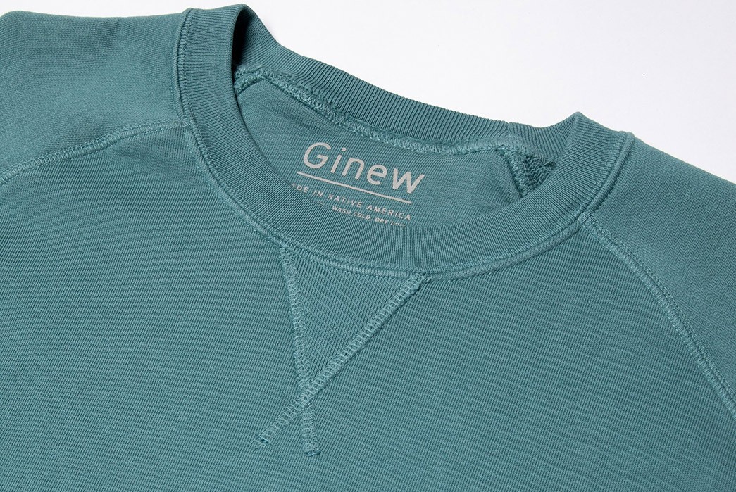 Ginew's-Team-Crew-Sweats-Are-Based-On-Erik-Brodt's-Old-College-Sweatshirts-blue-front-collar