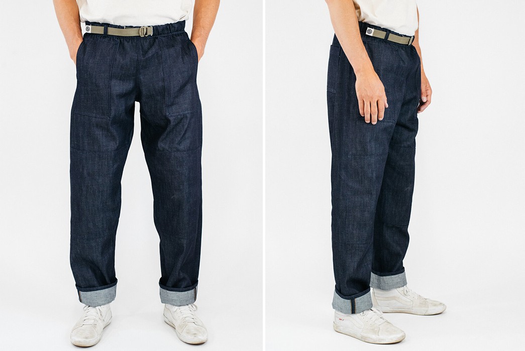 Grease-Point-Workwear-Renders-Its-Easy-Pant-In-9-Oz.-Cone-Denim-model-front-side
