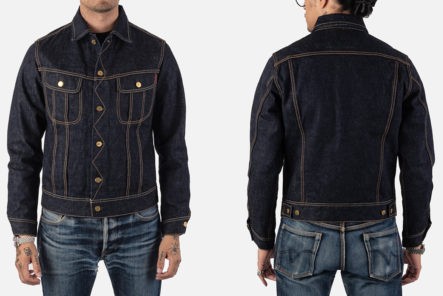 Iron-Heart-Re-Ups-Its-18-oz.-Rendition-Of-Lee's-1946-101J-Rider-Jacket-model-front-back
