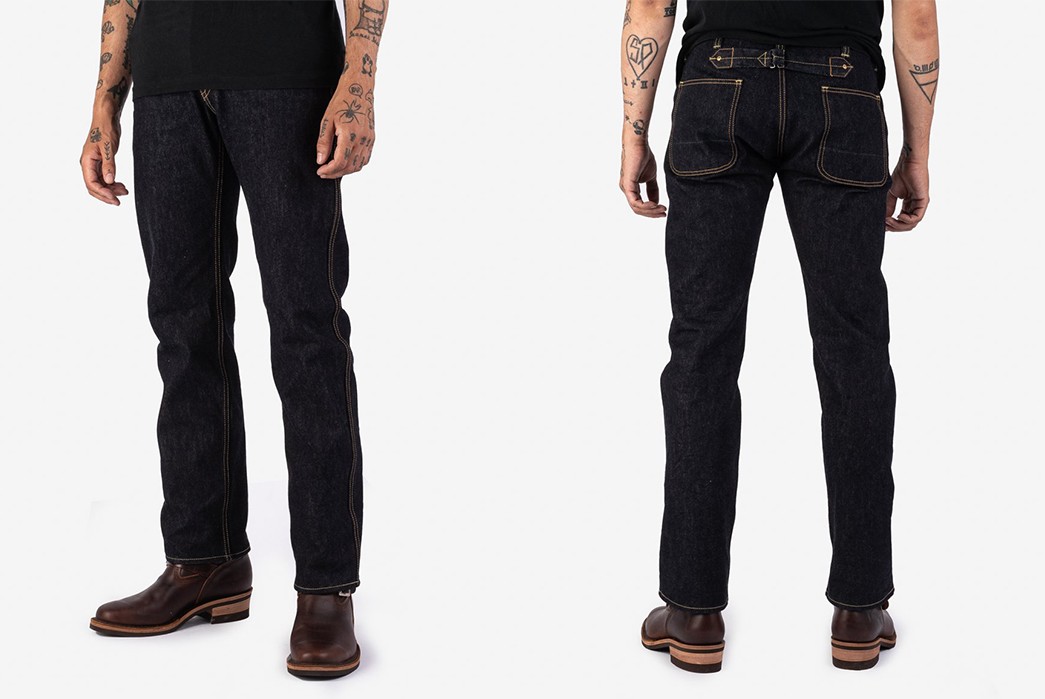 Iron-Heart-Renders-Its-Work-Pant-In-14-oz.-Raw-Selvedge-Denim-model-front-back
