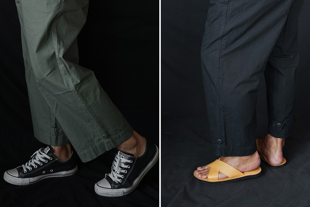 Obbi-Good-Label-Crafts-Ripstop-'Outdoor-Pants'-With-Taiwan's-FAITH-SFK-model-side-light-and-dark
