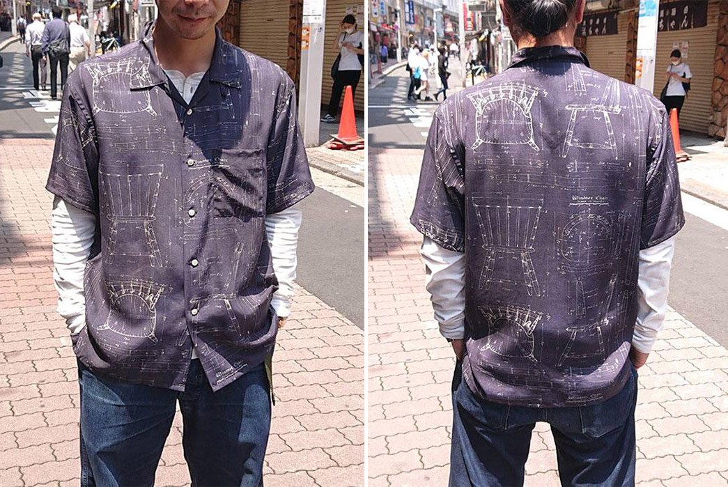 Old-Joe-Brand-Scanned-Original-Blueprints-For-Its-211OJ-SH08-Shirt-model-front-back