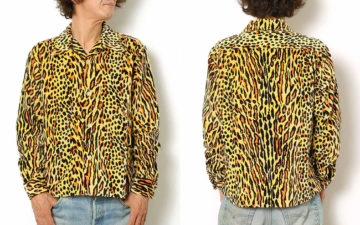 Live-Your-9th-Life-With-Style-Eyes'-Leopard-Velveteen-Sport-Shirt-model-front-back