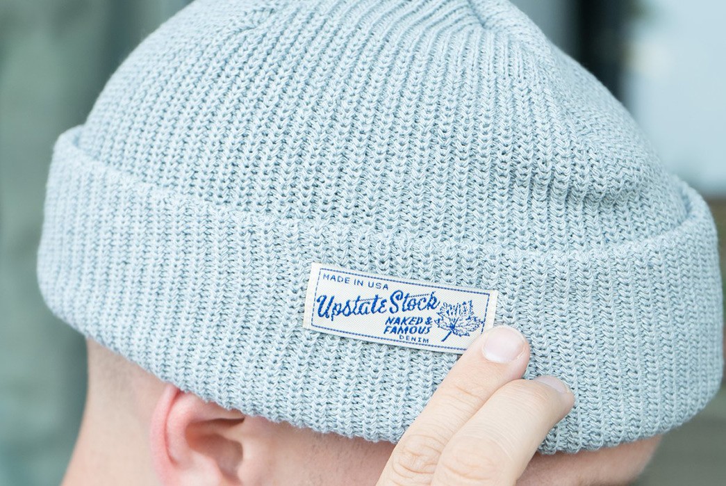Naked-&-Famous-Enlists-Upstate-Stock-To-Produce-Upcycled-Denim-Watch-Caps