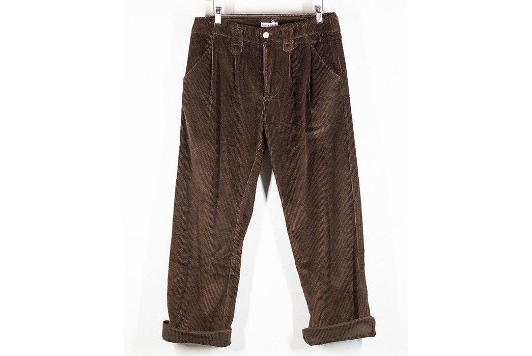 Party-It's-1975-With-Blluemade's-Japanese-Corduroy-Hollywood-Double-Pleat-Pant-front
